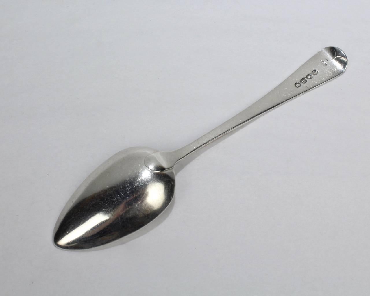 Eight Crested Georgian English Sterling Silver Spoons by William Ely I 2