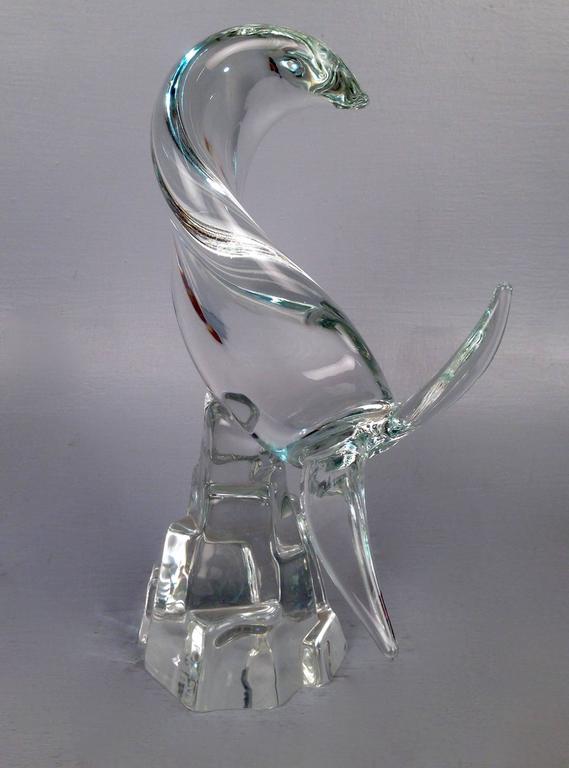 Hand-Crafted Mid-Century Modern Murano Glass Art Glass Fish Sculpture by Licio Zanetti For Sale