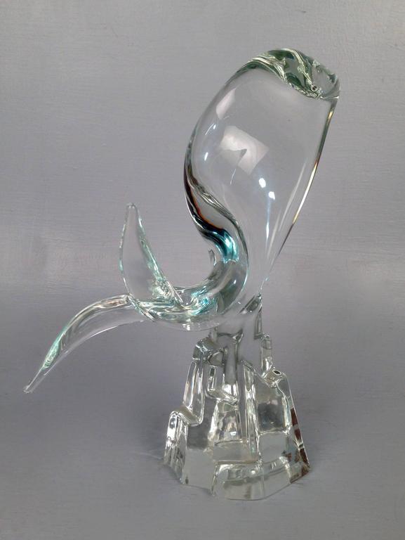 20th Century Mid-Century Modern Murano Glass Art Glass Fish Sculpture by Licio Zanetti For Sale