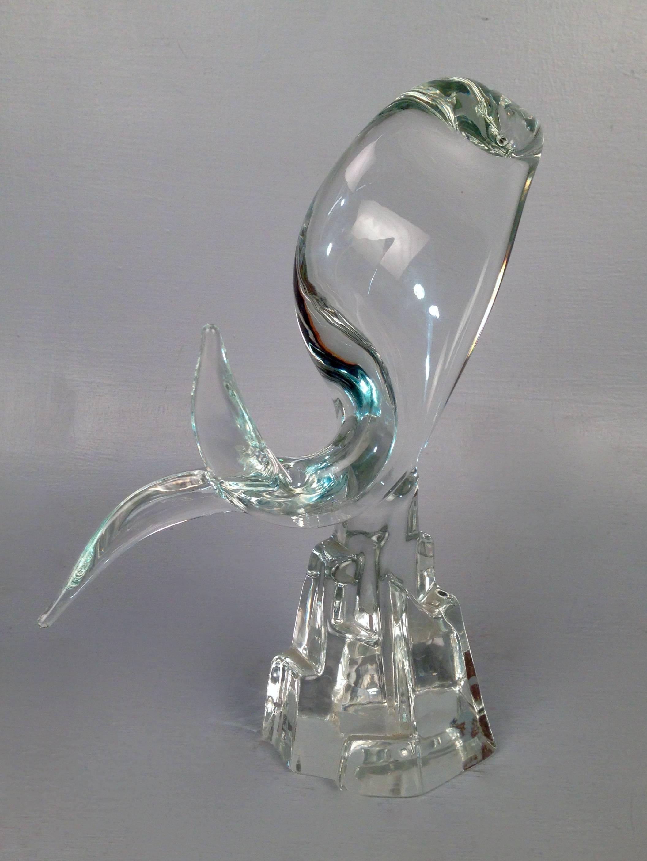 Italian Mid-Century Modern Murano Glass Art Glass Fish Sculpture by Licio Zanetti For Sale
