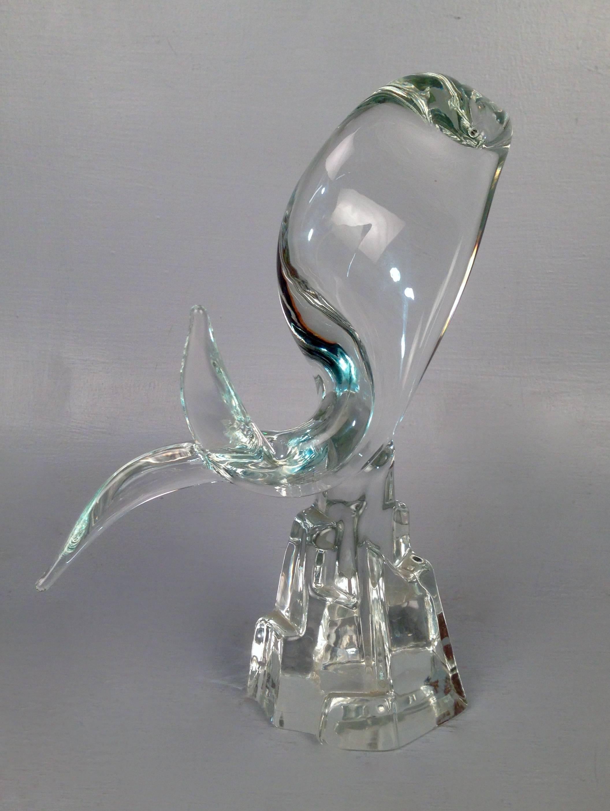 Mid-Century Modern Fisch-Skulptur aus Muranoglas von Licio Zanetti im Zustand „Gut“ im Angebot in Philadelphia, PA