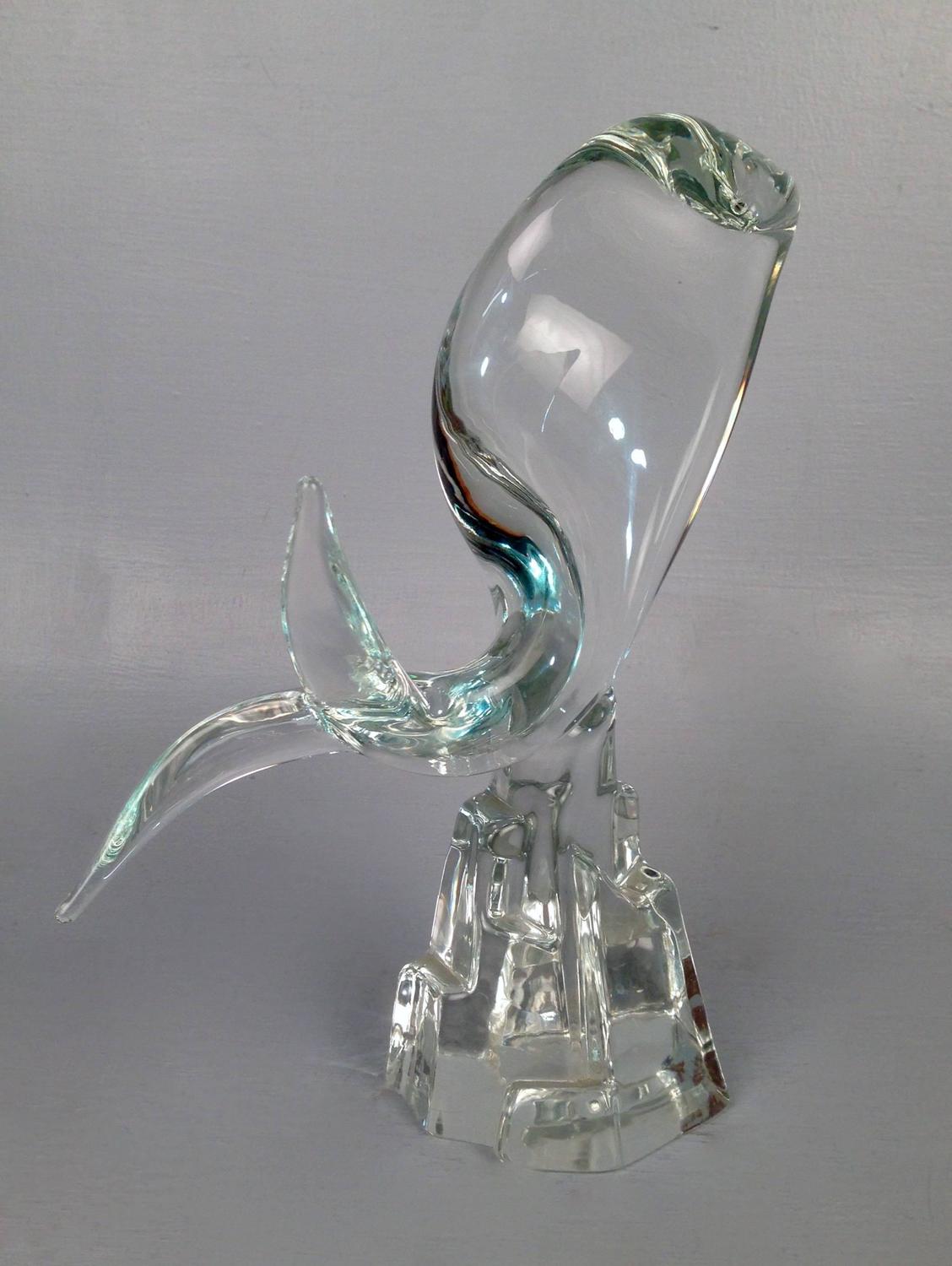 MidCentury Modern Murano Glass Art Glass Fish Sculpture by Licio