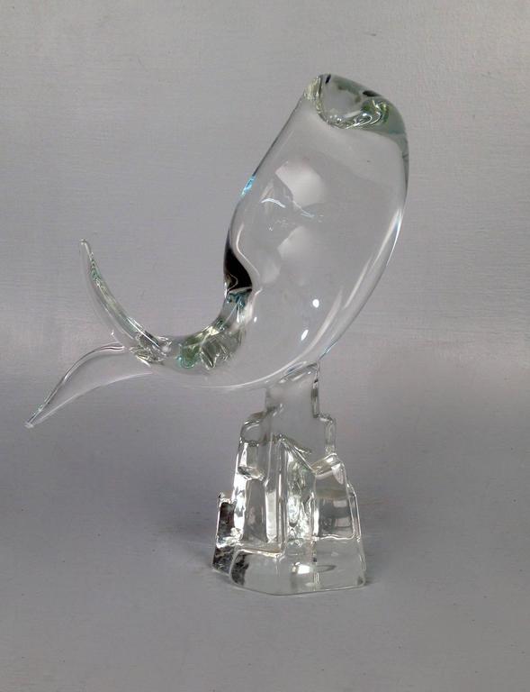 Mid-Century Modern Murano Glass Art Glass Fish Sculpture by Licio Zanetti In Good Condition For Sale In Philadelphia, PA