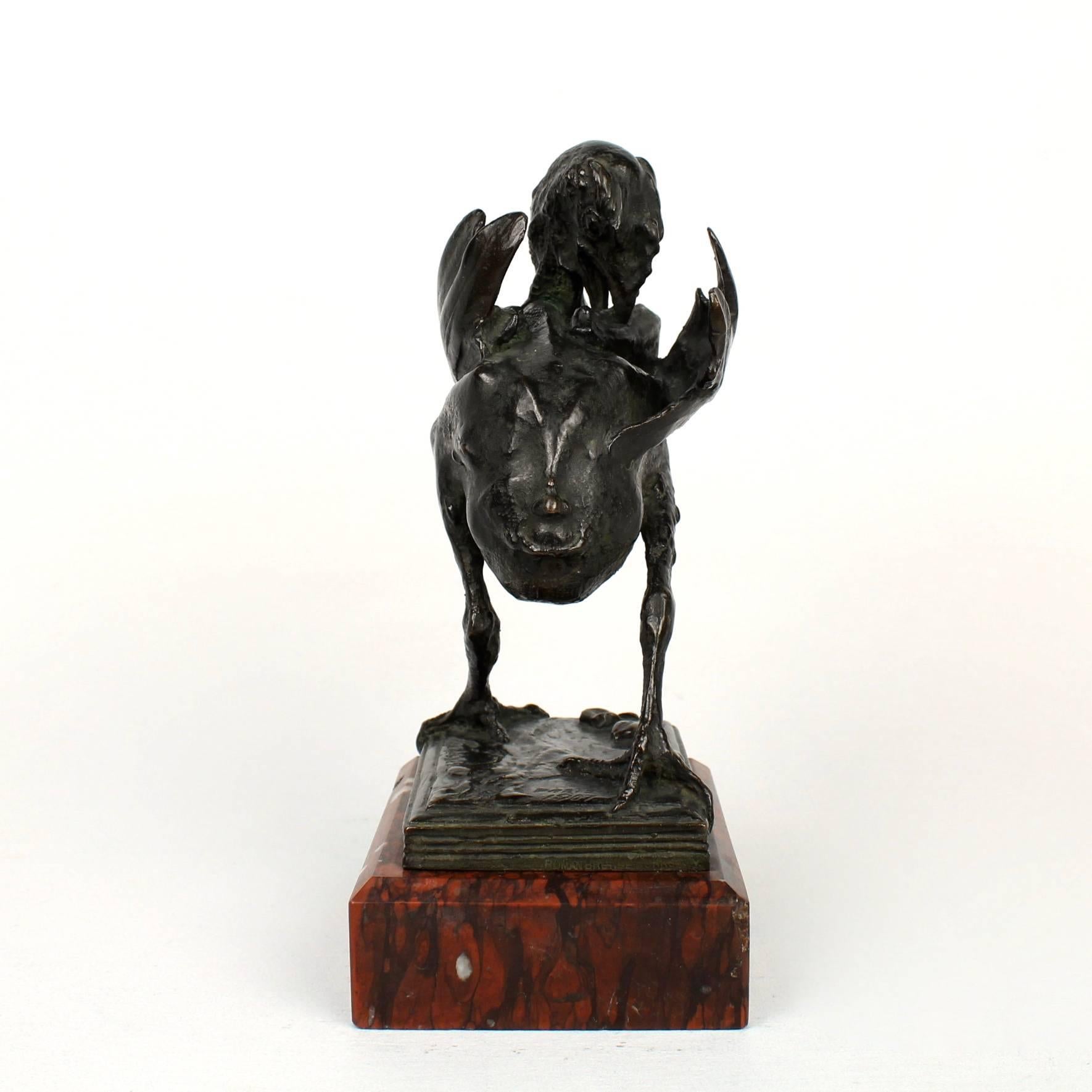 Sculpture de dinde adolescente en bronze de l'animalier américain Albert Laessle  Bon état - En vente à Philadelphia, PA