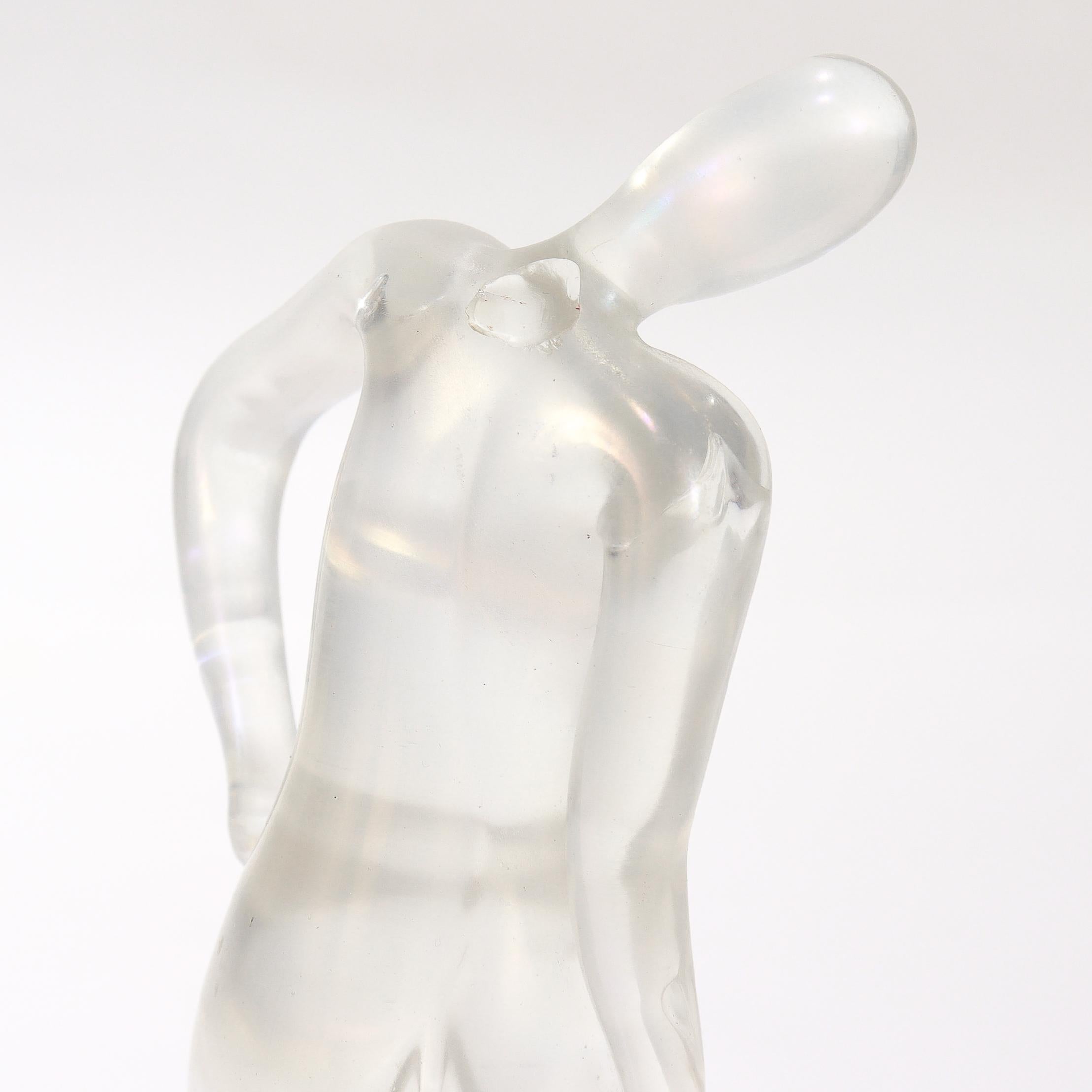 Flavio Poli / M.I.V.I. Figurina di donna nuda in vetro artistico di Murano con frutta e fiori in vendita 7