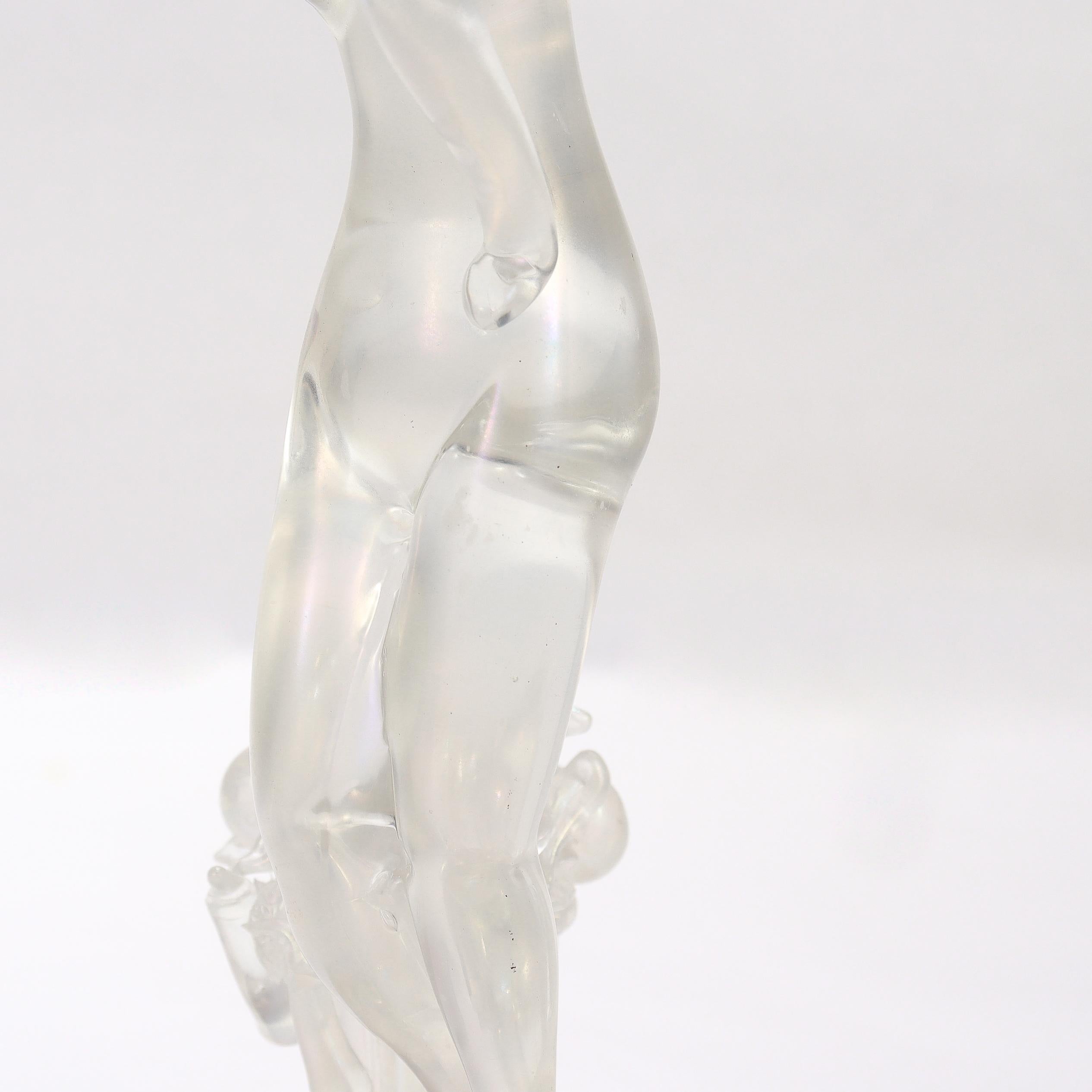 Flavio Poli / M.I.V.I. Figurina di donna nuda in vetro artistico di Murano con frutta e fiori in vendita 10