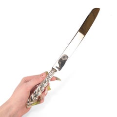 Vintage Tiffany & Co. Sterling Silver Braided Bread or Cake Knife