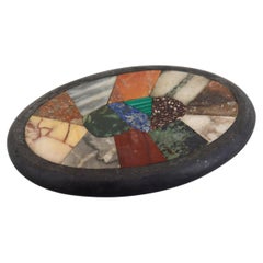 Antique Grand Tour Italian Pietra Dura Paperweight