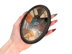 Antique Grand Tour Italian Pietra Dura Paperweight