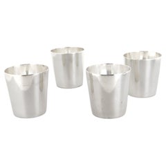 Set of 4 Mid-Century William Spratling Mexican .980 Sterling Silver Cordials