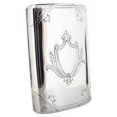 Antique Prohibition Era Gorham Sterling Silver Faux Cigar Case Liquor Flask