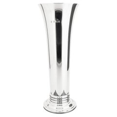 Asprey & Garrard Sterling Silver Poppy Vase, 1998