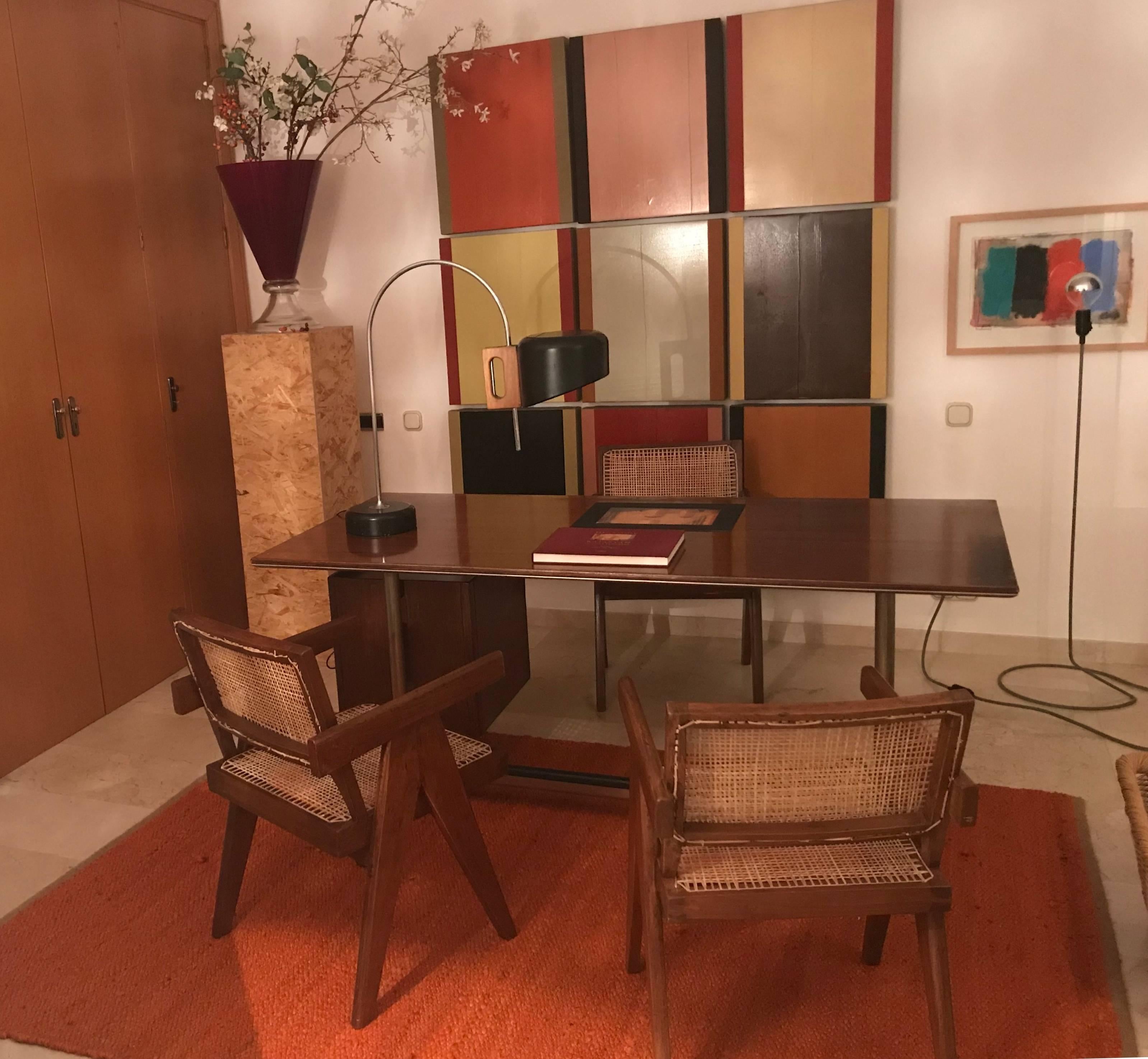 Gio Ponti Mahogamy Desk for Pirelly Tower Produced by Rima Padova Italy, 1961 For Sale 3