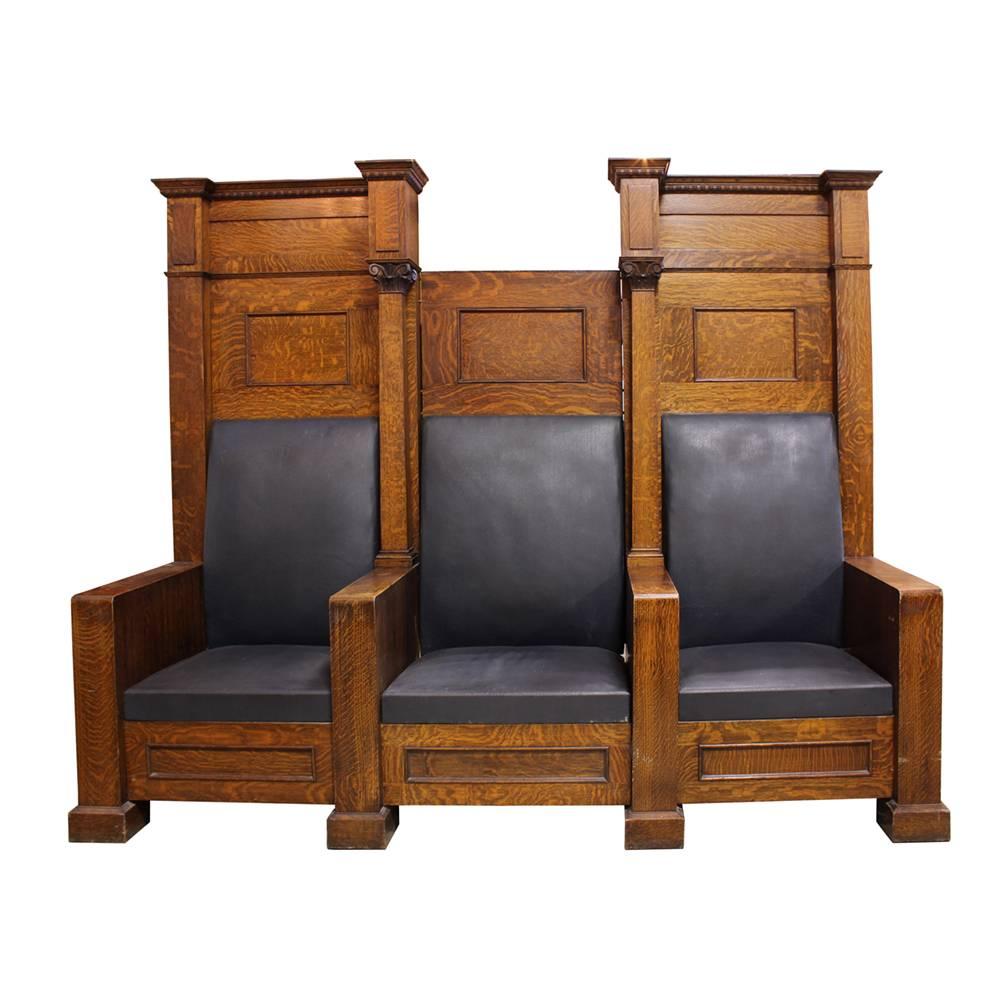 Fraternal Lodge Bench Thrones In Good Condition In Aurora, OR