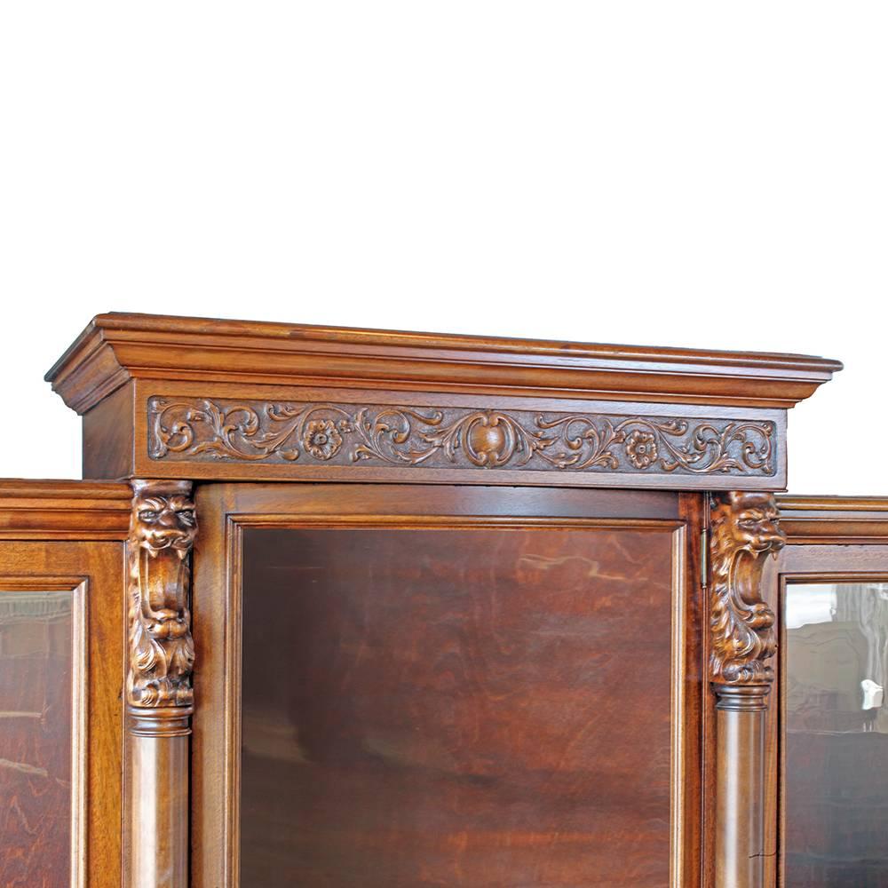 20th Century Curved Front Lion Cabinet