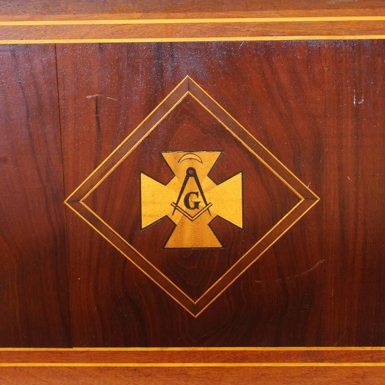 Masonic Marquetry Tool Chest at 1stDibs