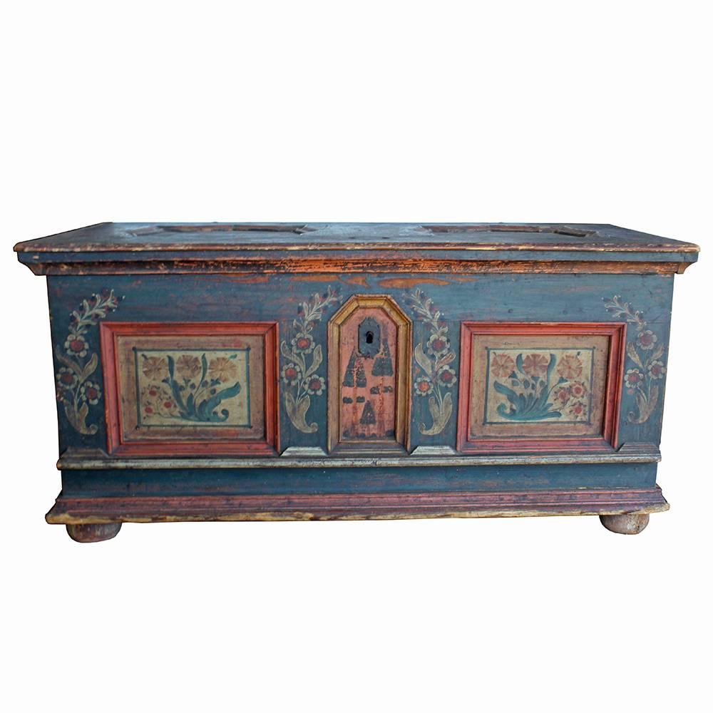 German Primitive Trunk at 1stDibs