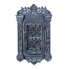 Rococo Revival Brass Key Box
