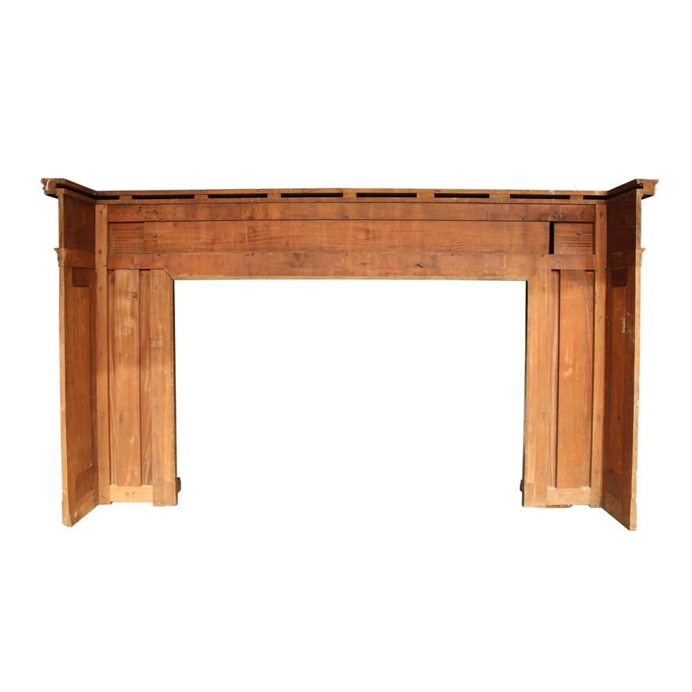 Neoclassical Revival Neoclassical Mahogany Mantel For Sale
