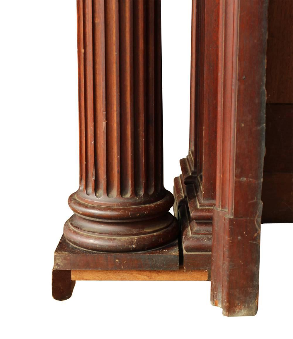 Neoclassical Mahogany Mantel For Sale 2