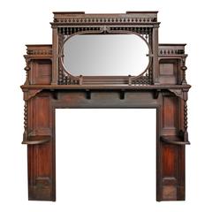 Victorian Stick and Ball Mantel