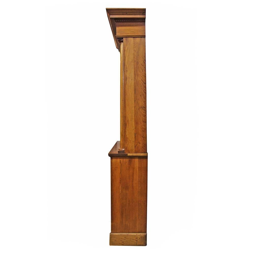 oak liquor cabinet
