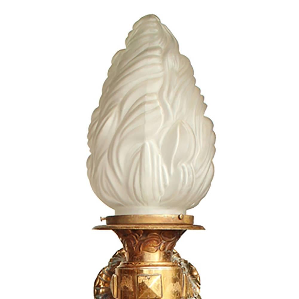 20th Century Beaux-Arts Torch Sconce