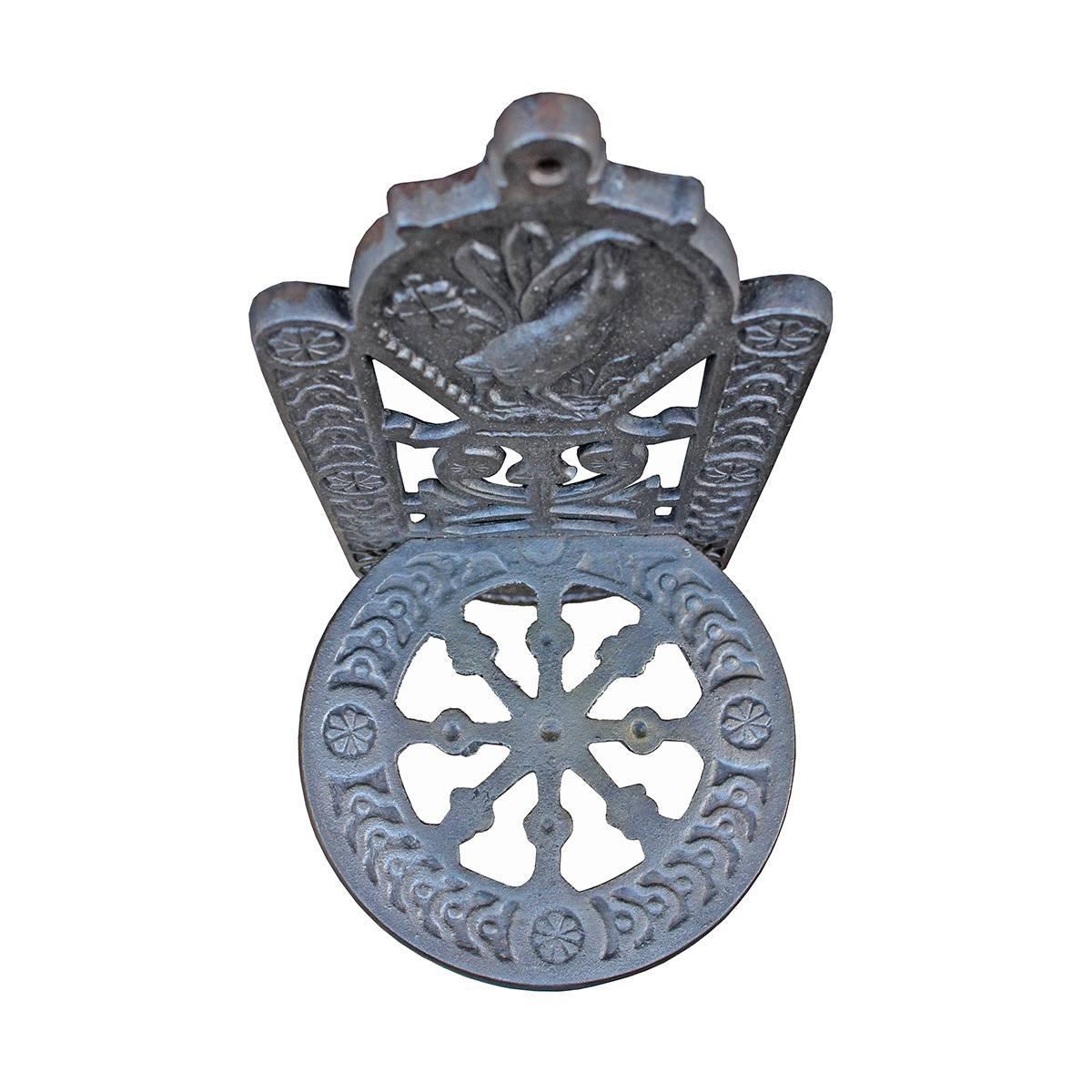 Antique Cast Iron Oil Lamp Stand, Pair For Sale at 1stdibs