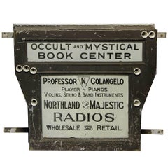 1930s Occult and Mystic Shop Signs, Set of Two