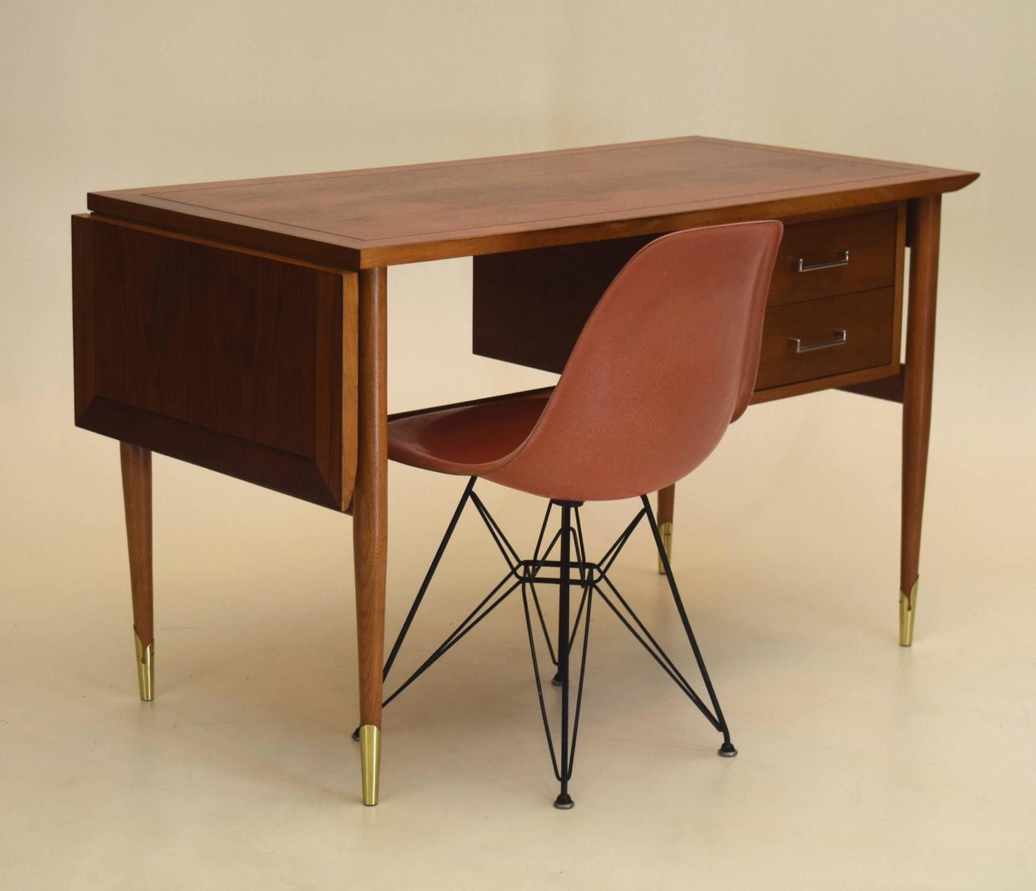 Exceptional DropLeaf Desk Copenhagen line by Lane in Walnut and