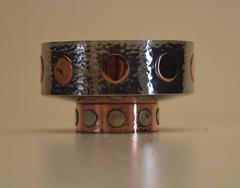 Studio Pewter and Copper Bowl Compote by Don Miller