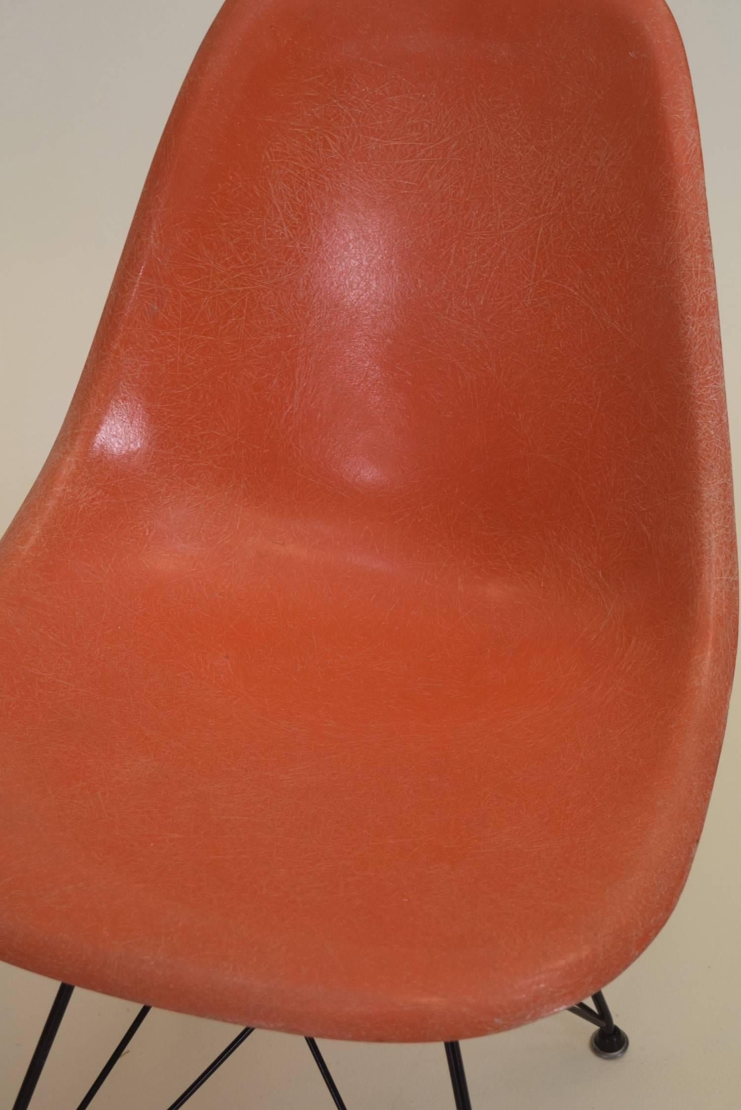 orange eiffel chair