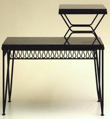 Two-Tier Marble Side Tables or Night Stands by Maurizio Tempestini Salterini