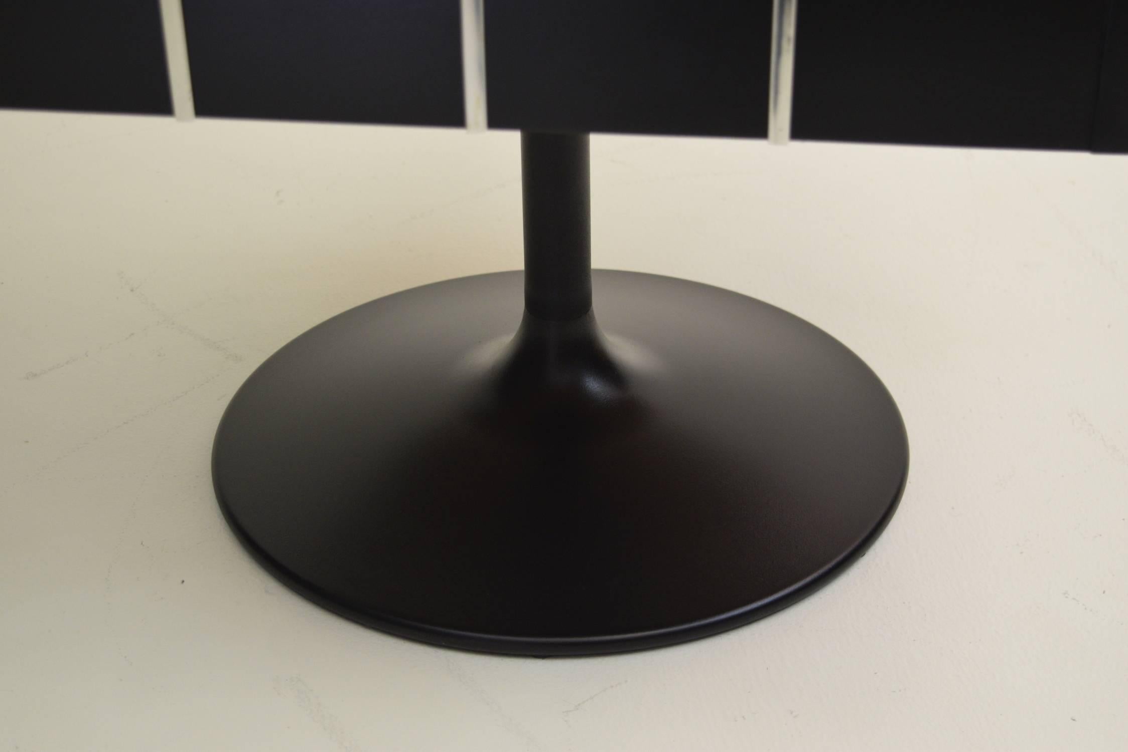 Exceptional Rotating Swivel Cocktail Dry Bar on Pedestal Base in Black Lacquer 3