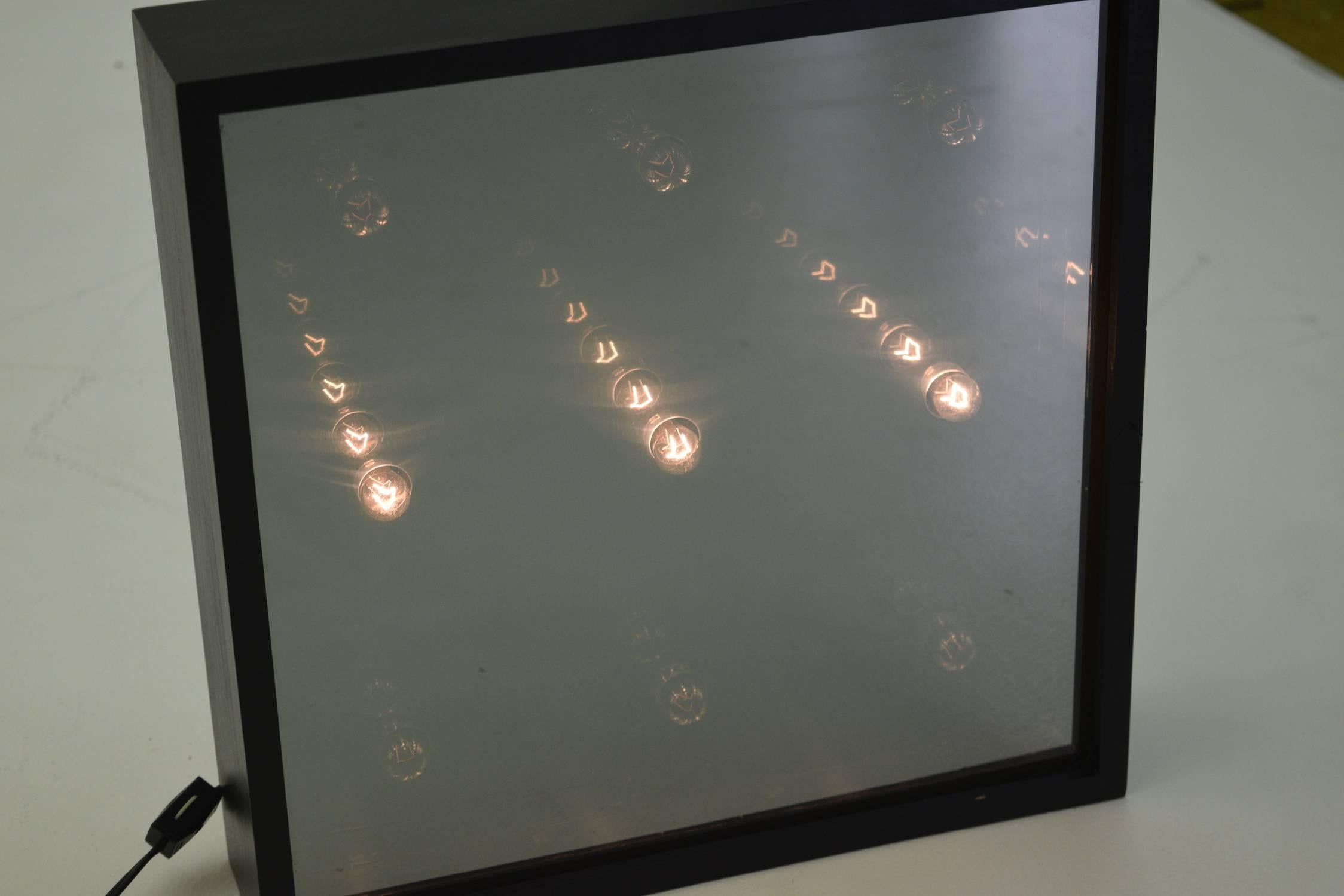 Galaxy Infinity Mirror by Lightolier In Excellent Condition In South Charleston, WV