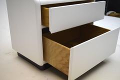 Stylish Nightstand in White Lacquer by Lane Alta-Vista