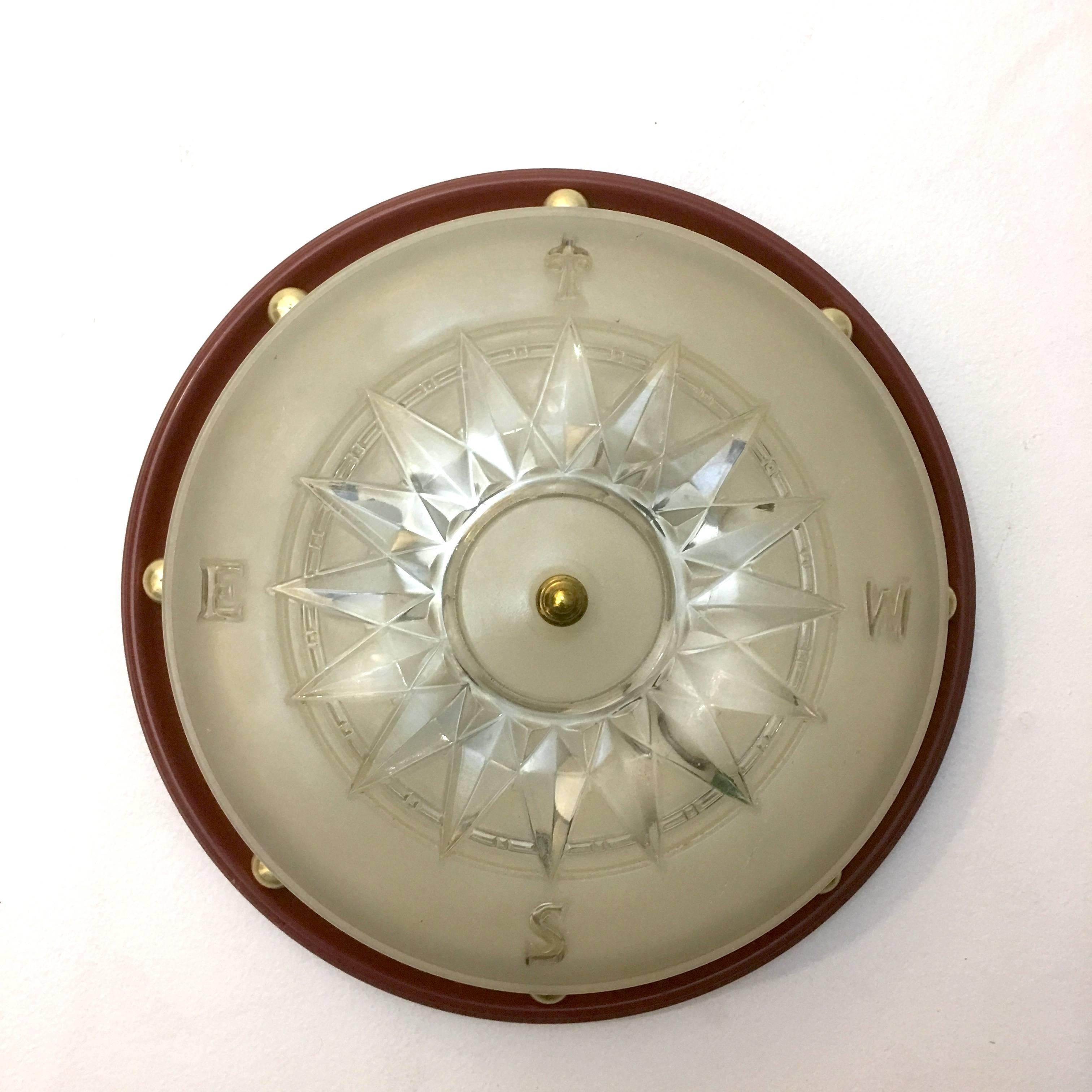 nautical flush mount ceiling light