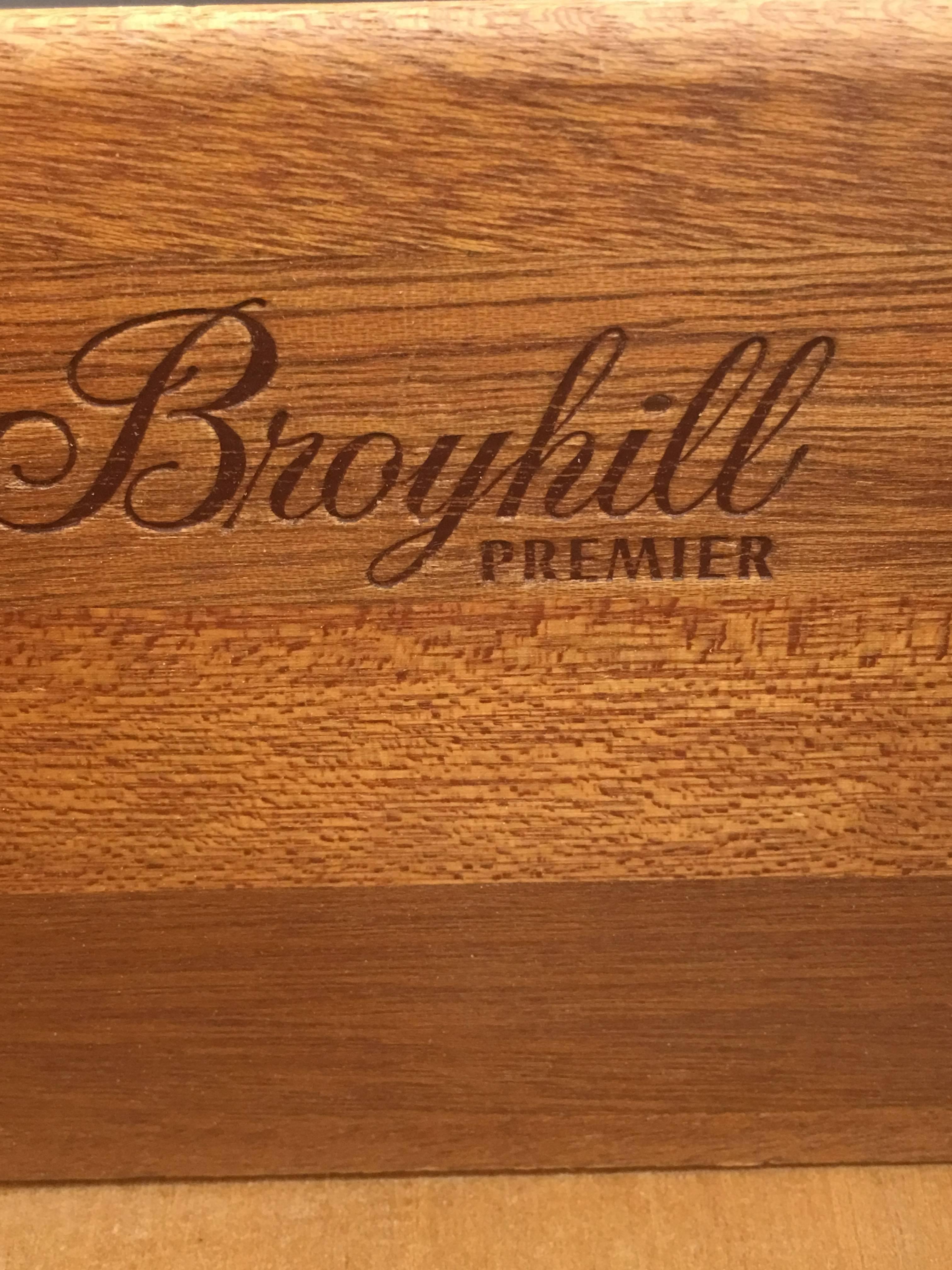 Modernist Chrome and Walnut Cabinet by Broyhill Premier 3