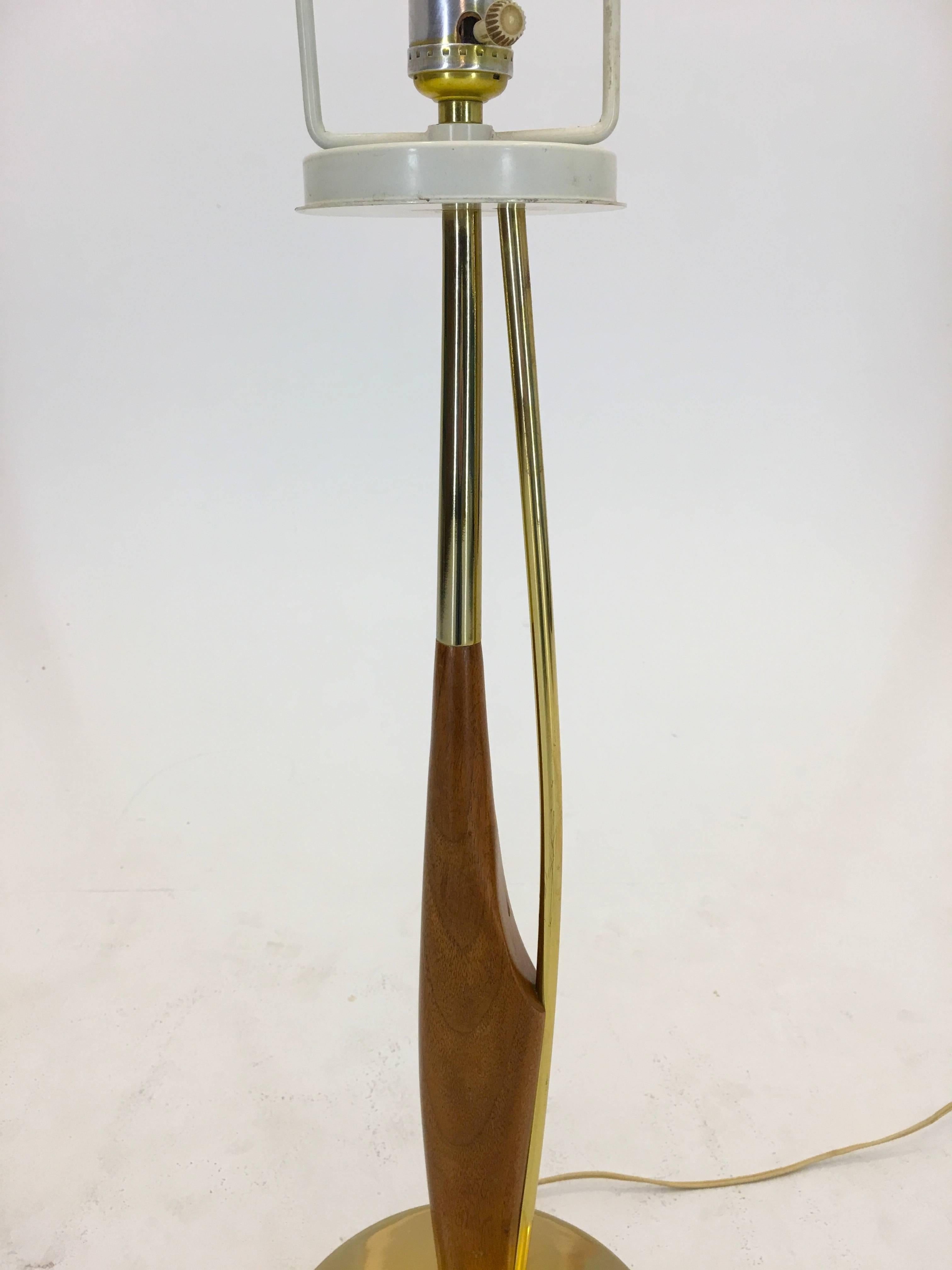 Brass Exceptional Tall and Elegant Table Lamp by Laurel Lamp Company