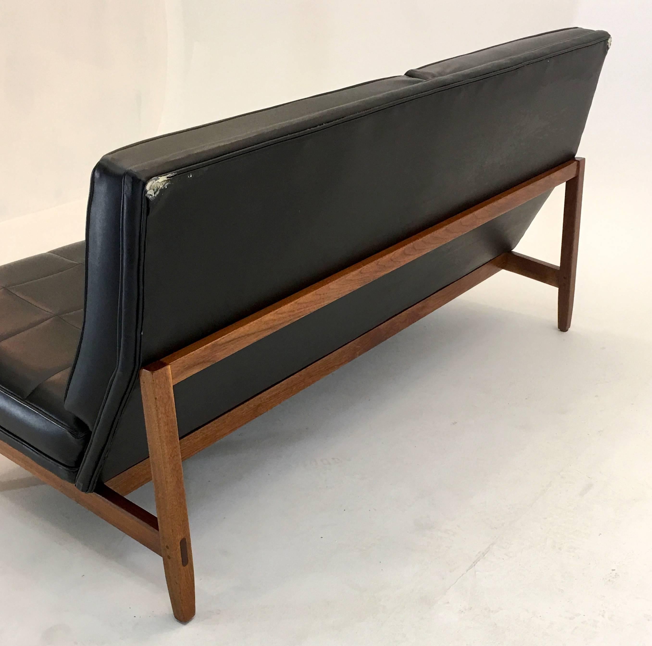 American Walnut Settee by Florence Knoll, 1952