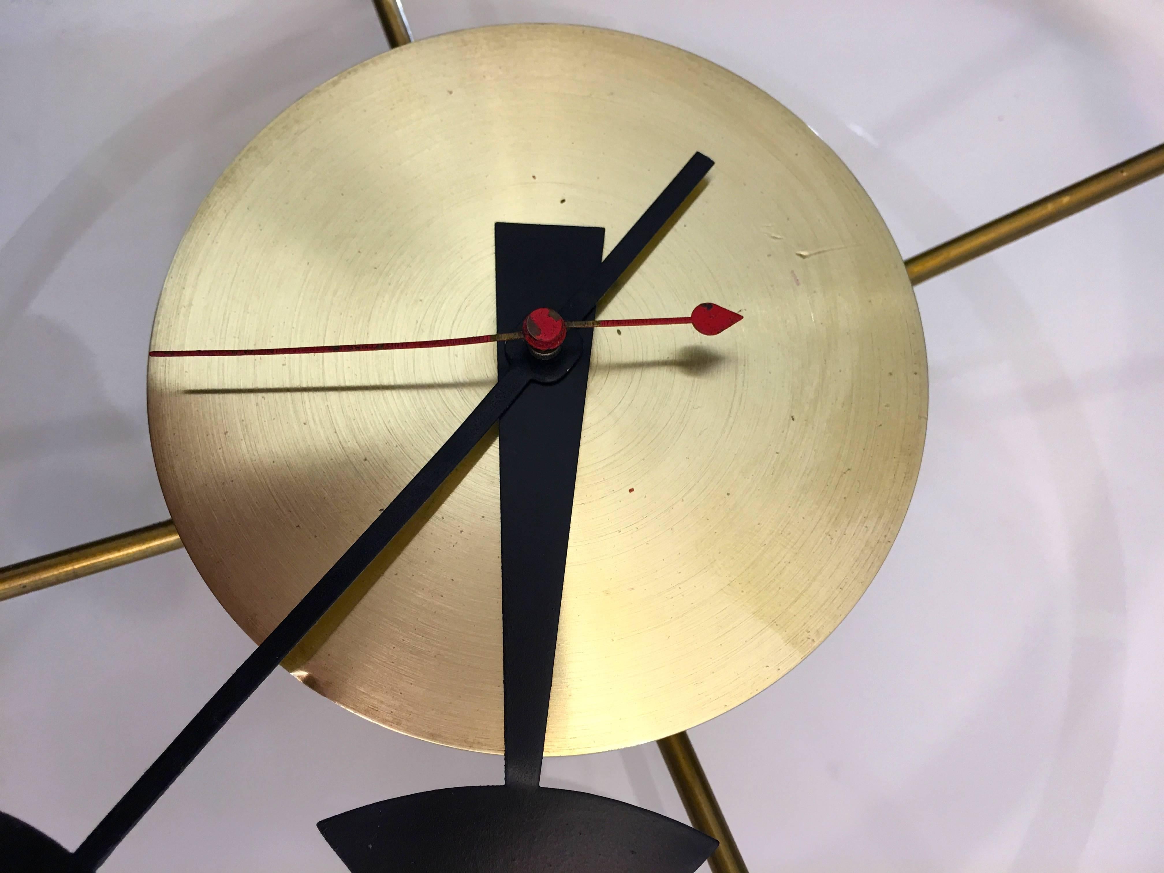 American Modernist Steering Wheel Wall Clock by George Nelson for Howard Miller