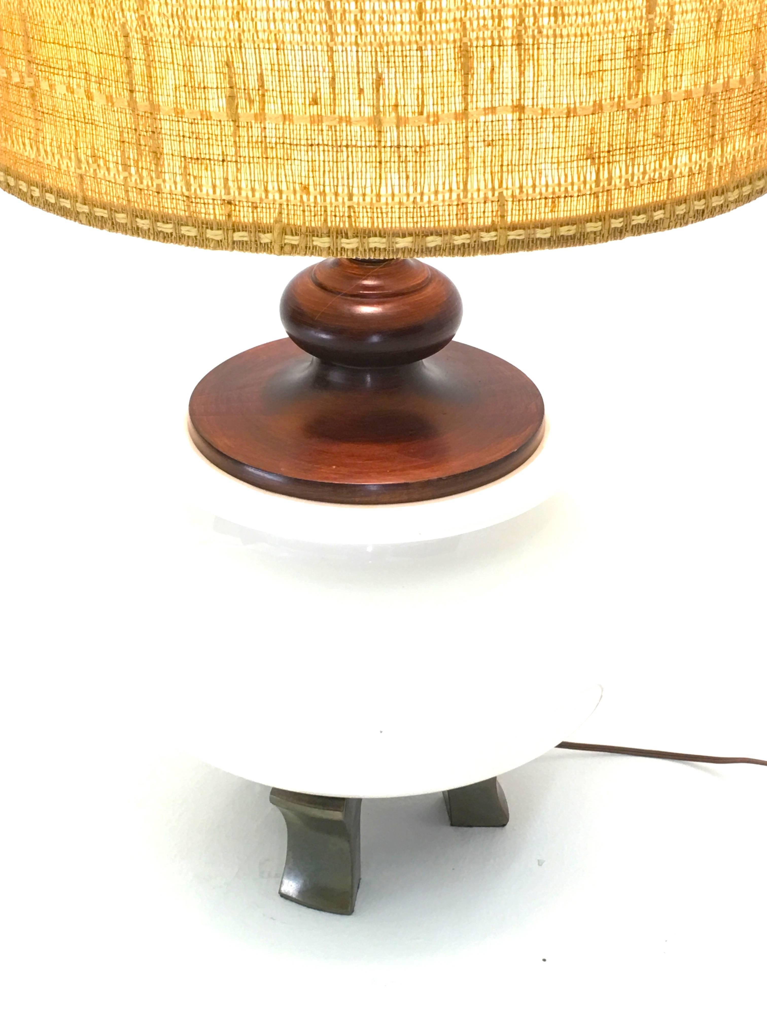 American Large Jardiniere Chinoiserie Table Lamp by Morris Greenspan
