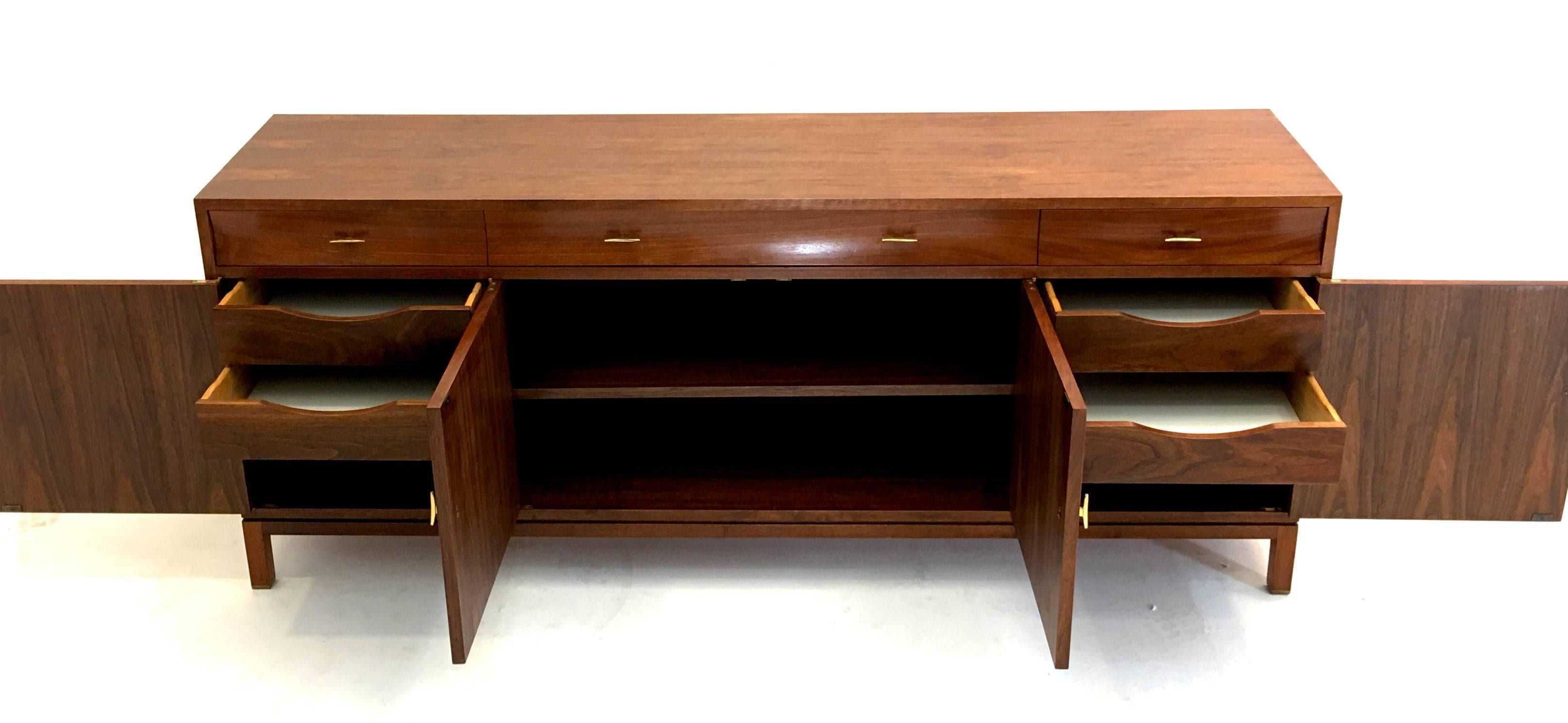 American Credenza or Buffet by Edward Wormley for Dunbar in Oiled Walnut