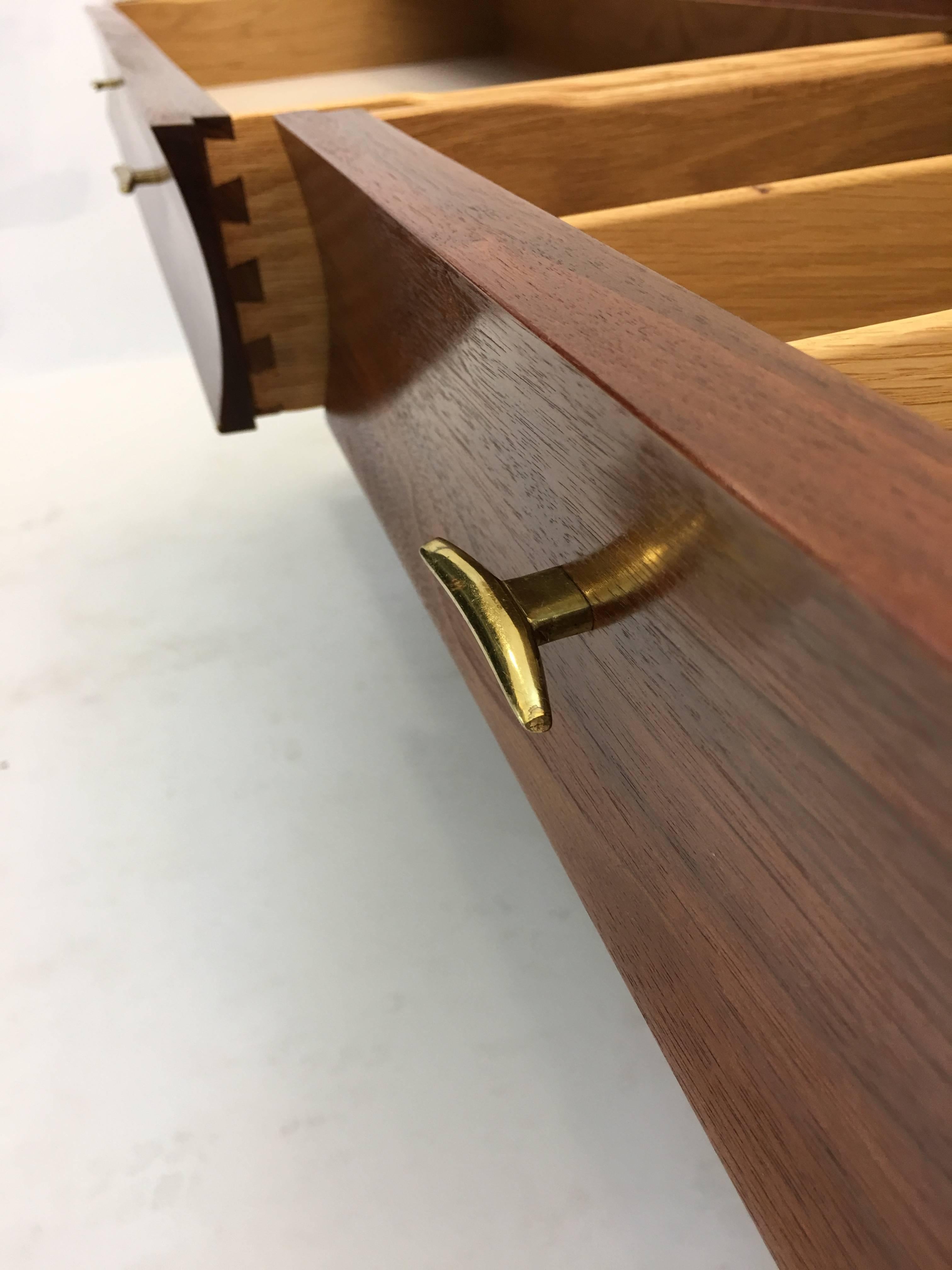 Mid-20th Century Credenza or Buffet by Edward Wormley for Dunbar in Oiled Walnut