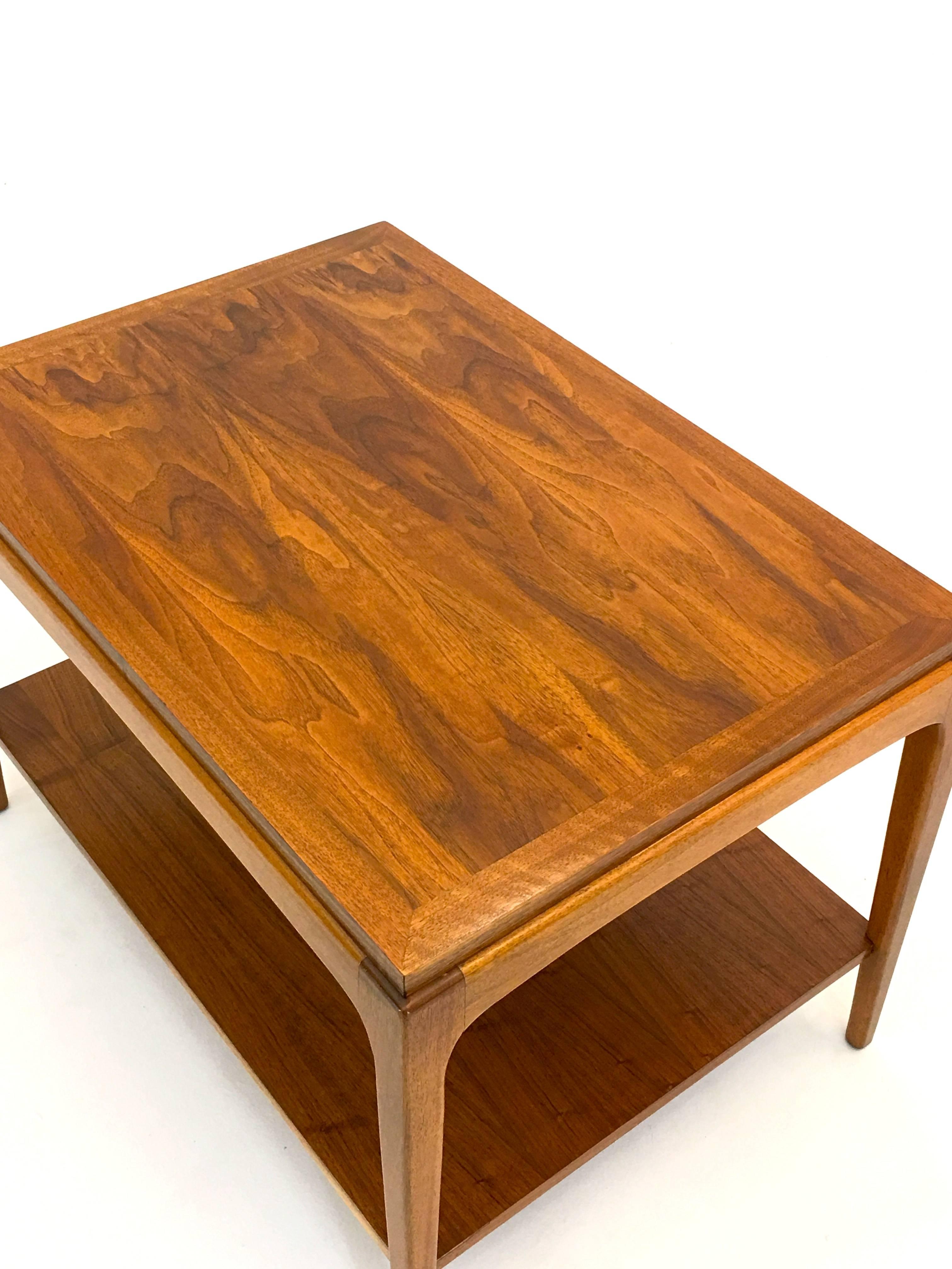 Three-Piece Living Suite of Tables by Lane in Walnut, 1966 1