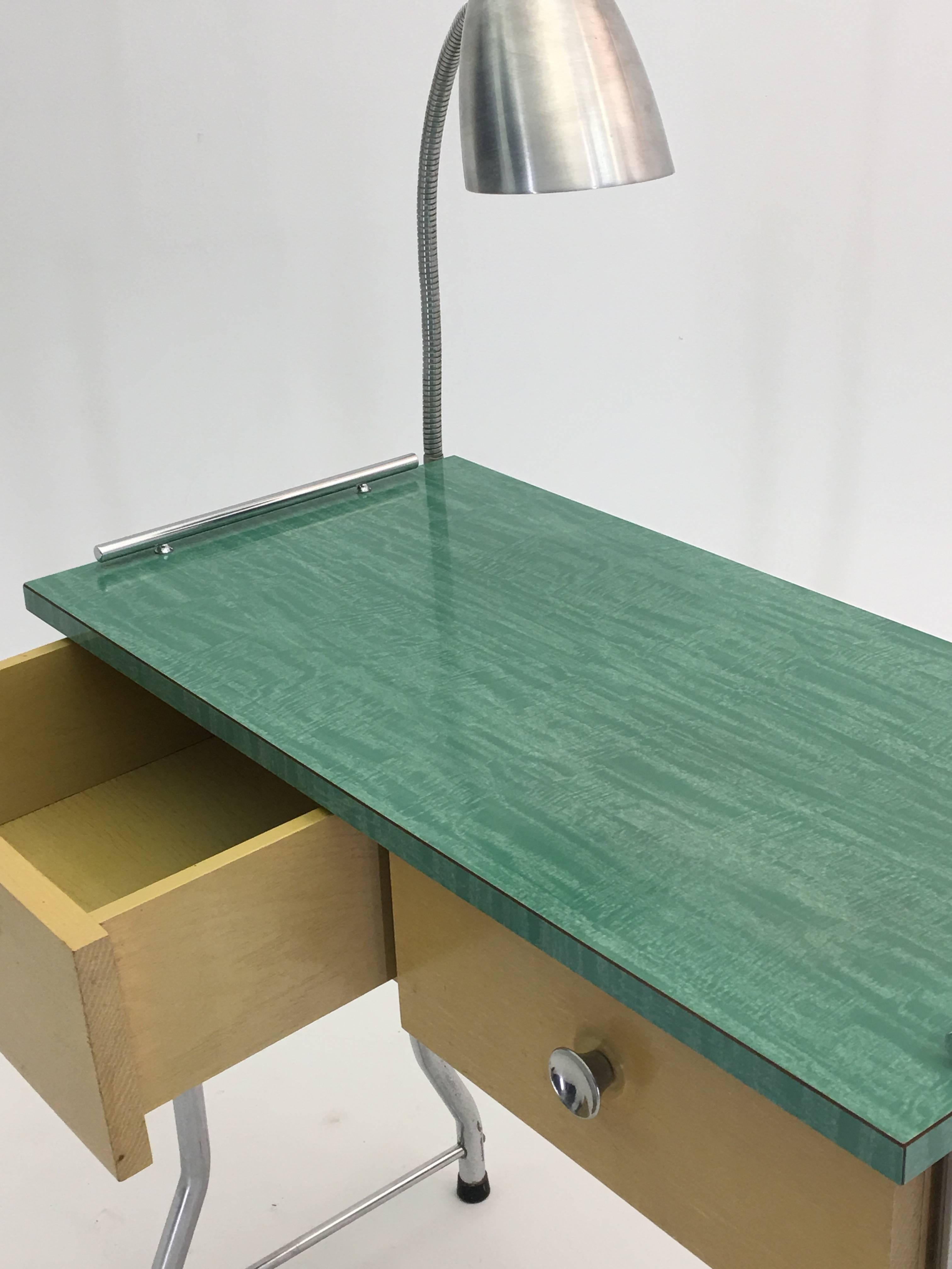 American 1954 Manicure Table and Stool by Theo A. Kochs
