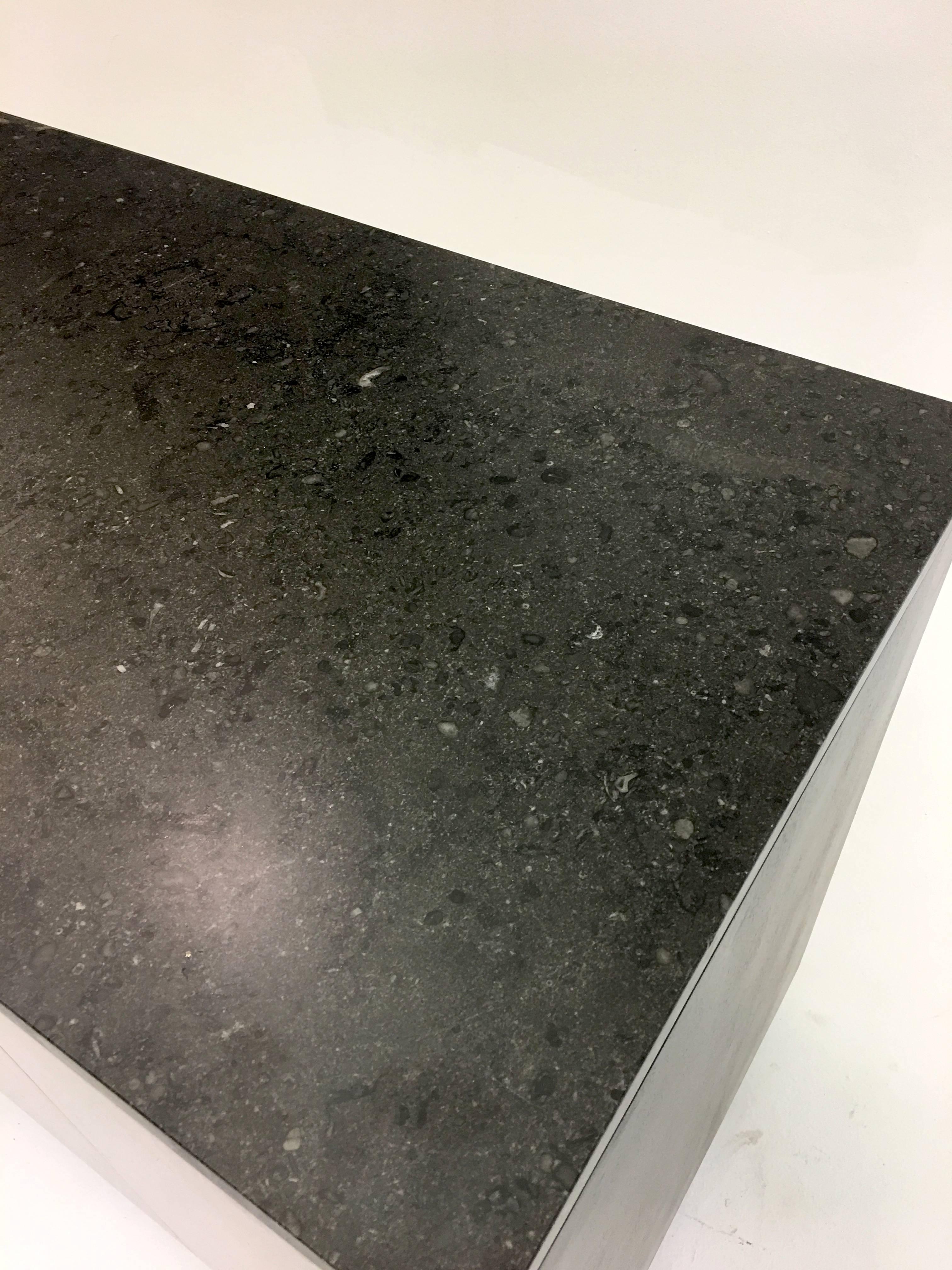 Unique Black Granite Sideboard by Paul McCobb for Calvin 11