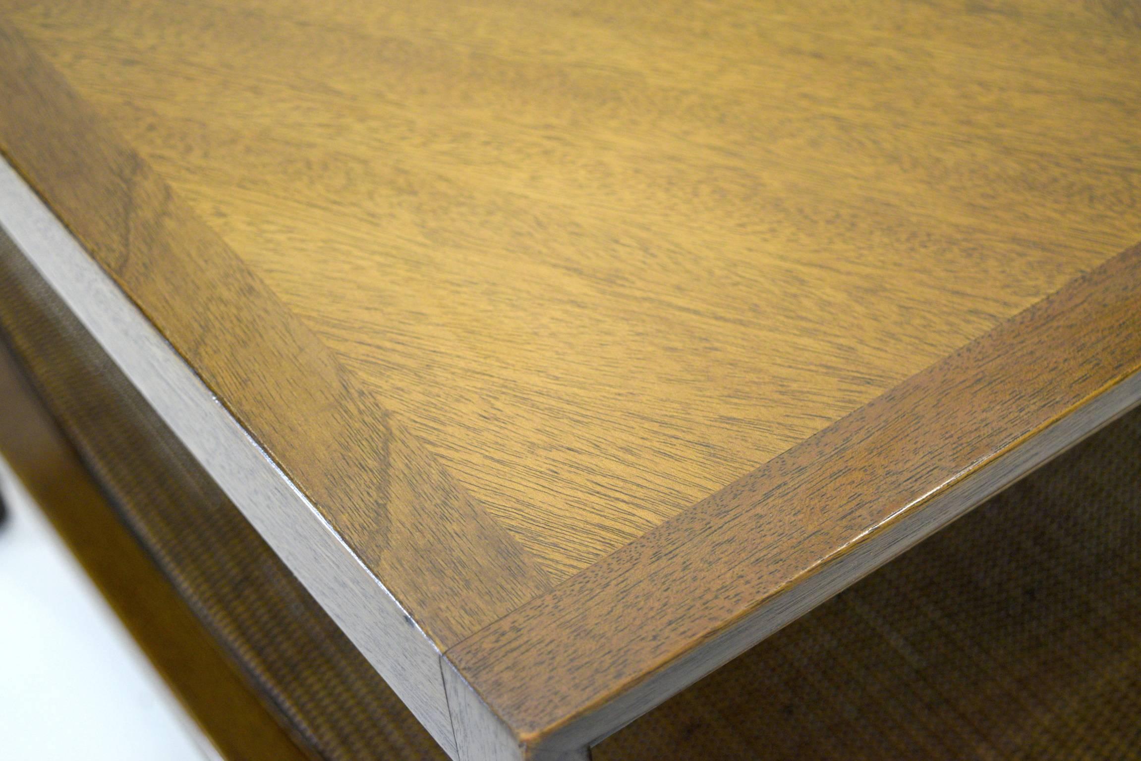 Mid-20th Century Bookmatched Walnut Table by John Widdicomb