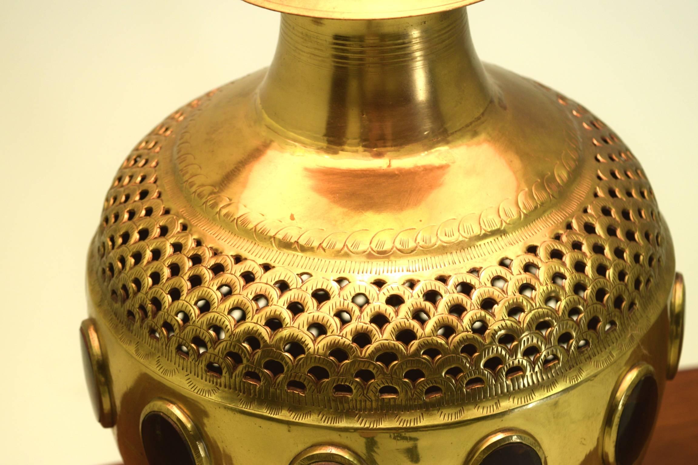 Mid-20th Century Monumental Moroccan Table Lamp