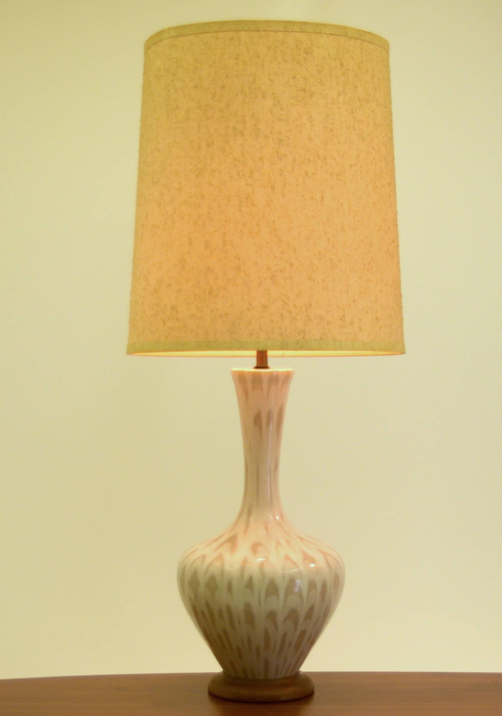 Mid-Century Modern Large Pair of Ceramic Table Lamps by Phil-Mar Sandel